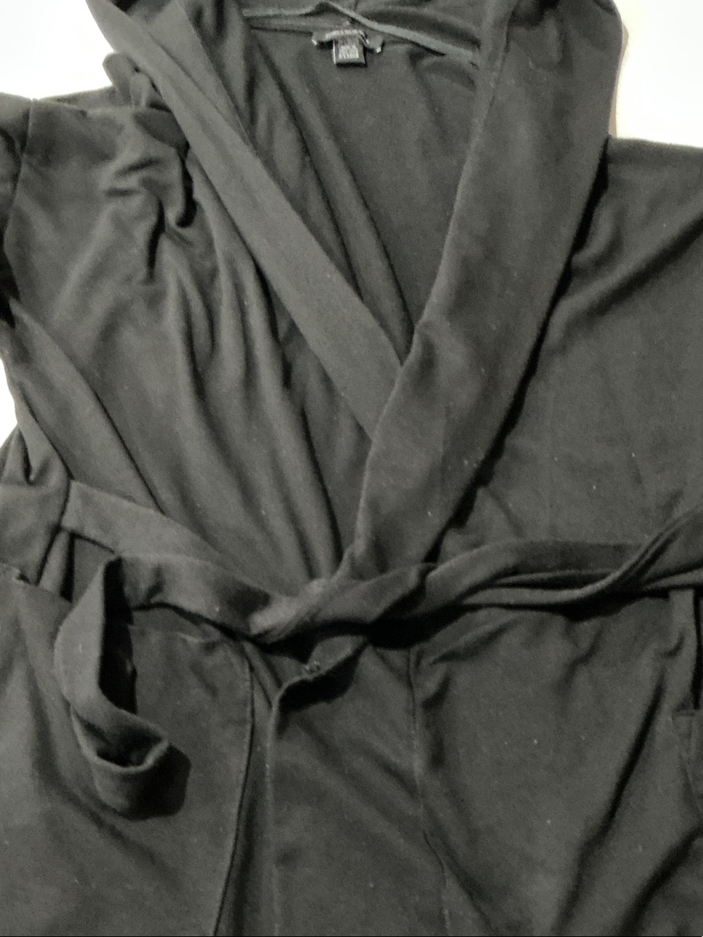 Jones New York Black Hooded Wrap Cardigan - Picture 5 of 14